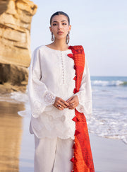 Zainab Chottani Embroidered Chikankari Lawn Unstitched 3Pc Suit D-03A Chunari