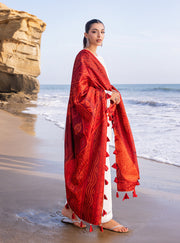 Zainab Chottani Embroidered Chikankari Lawn Unstitched 3Pc Suit D-03A Chunari