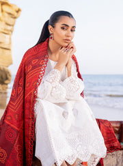 Zainab Chottani Embroidered Chikankari Lawn Unstitched 3Pc Suit D-03A Chunari
