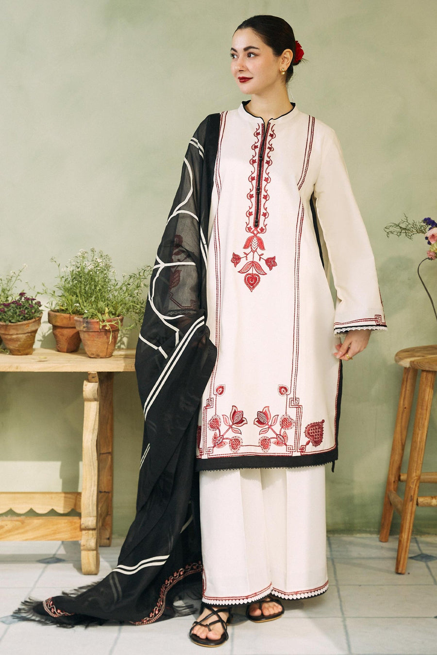 Coco by Zara Shahjahan Embroidered Lawn Unstitched 3Pc Suit D-03A GUL MOHAR