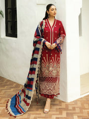 Zainab Chottani Embroidered Chikankari Lawn Unstitched 3Pc Suit D-03A Elma