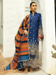 Zainab Chottani Embroidered Chikankari Lawn Unstitched 3Pc Suit D-03B Elma