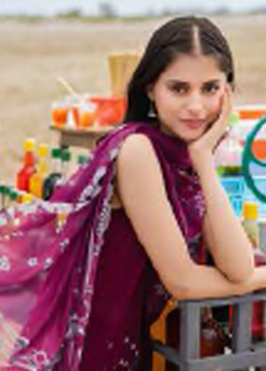 Maria.B M.Basics Embroidered Lawn Unstitched 3Pc Suit MB-03B