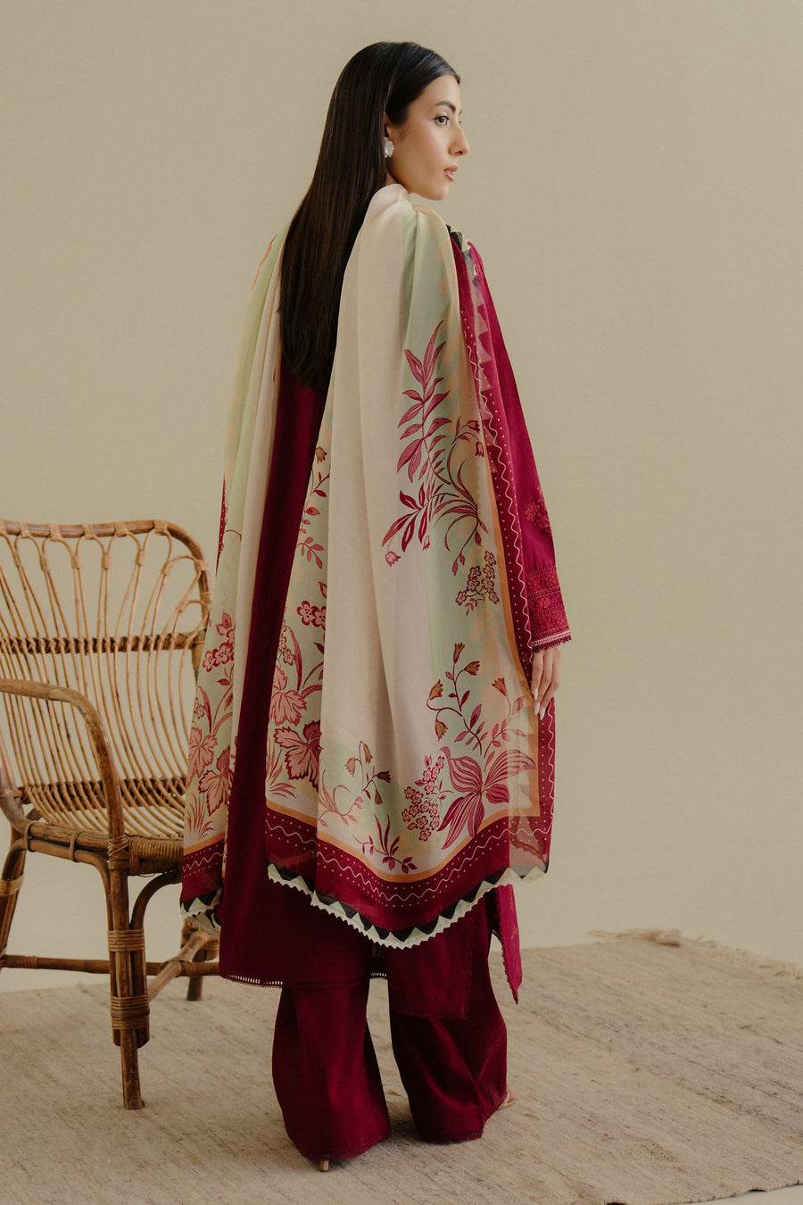 Coco by Zara Shahjahan Embroidered Lawn Unstitched 3Pc Suit 03B-LULEH