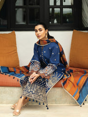 Zainab Chottani Embroidered Chikankari Lawn Unstitched 3Pc Suit D-03B Elma