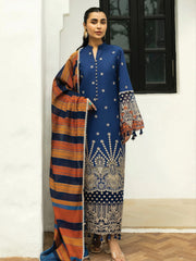 Zainab Chottani Embroidered Chikankari Lawn Unstitched 3Pc Suit D-03B Elma