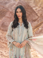 ELAF Premium Signature Embroidered Lawn Unstitched 3Pc Suit ESC-03B DARLENE