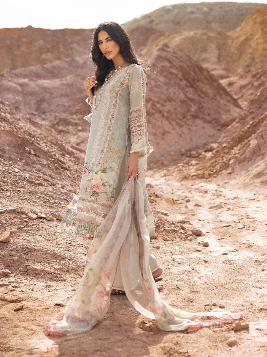 ELAF Premium Signature Embroidered Lawn Unstitched 3Pc Suit ESC-03B DARLENE