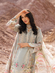 ELAF Premium Signature Embroidered Lawn Unstitched 3Pc Suit ESC-03B DARLENE
