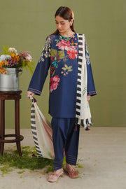 Coco by Zara Shahjahan Prints Unstitched Lawn 3Pc Suit D-03B Vera