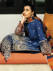Zainab Chottani Embroidered Chikankari Lawn Unstitched 3Pc Suit D-03B Elma