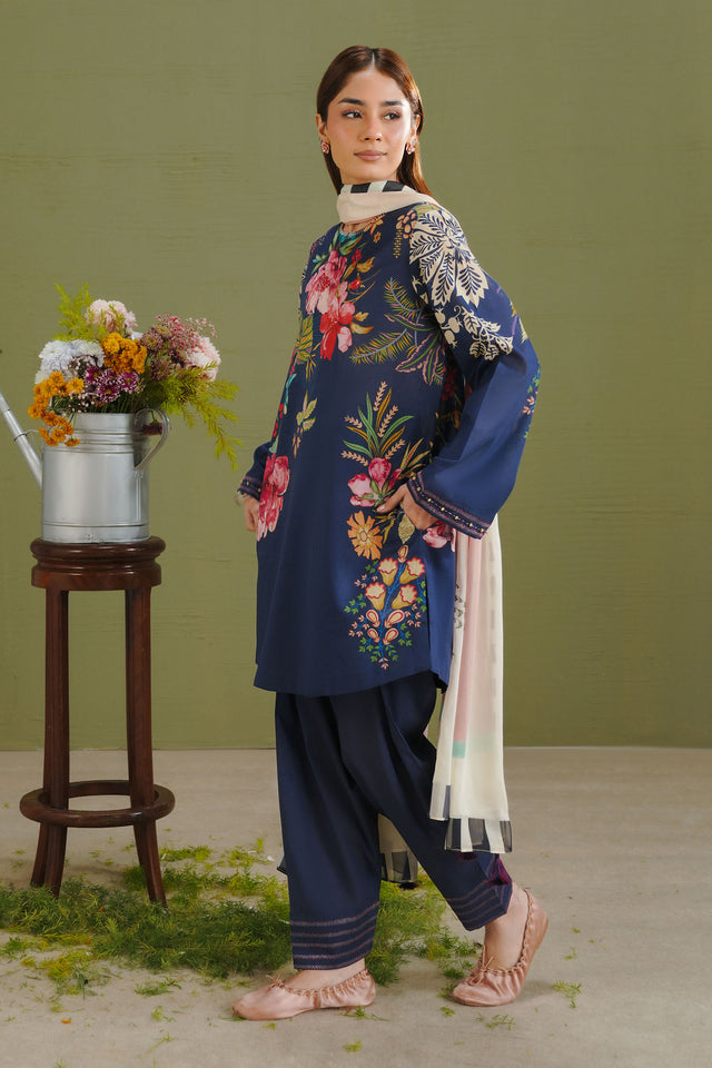 Coco by Zara Shahjahan Prints Unstitched Lawn 3Pc Suit D-03B Vera