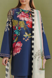Coco by Zara Shahjahan Prints Unstitched Lawn 3Pc Suit D-03B Vera