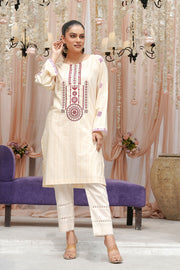 Safwa Embroidered Pret Lawn 1Pc Shirt 3R-1P-EMB-102