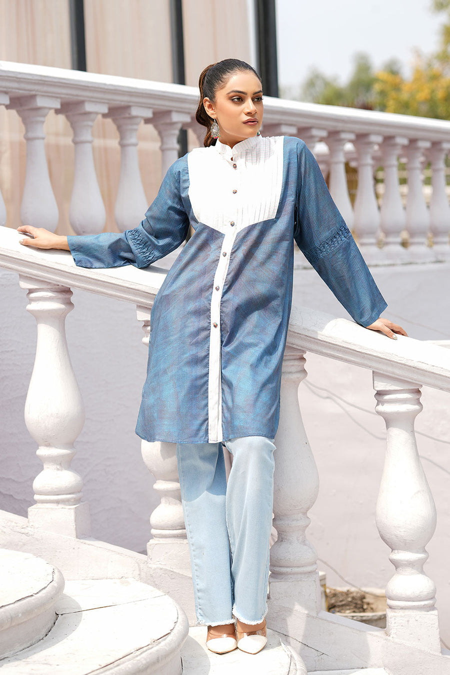 Safwa Digital Printed Pret Lawn Shirt 3R1-1P-P-106
