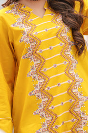 Safwa Embroidered Lawn Pret 2Pc Suit ( Shirt / Trouser ) 3R1-2P-EMB-02