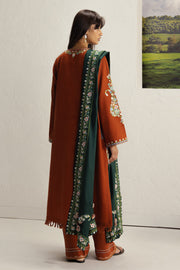 Coco Zara Shahjahan Embroidered Khaddar Unstitched 3Pc D-6B SHIREEN