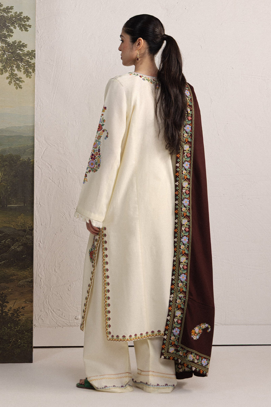 Coco Zara Shahjahan Embroidered Khaddar Unstitched 3Pc D-6A SHIREEN