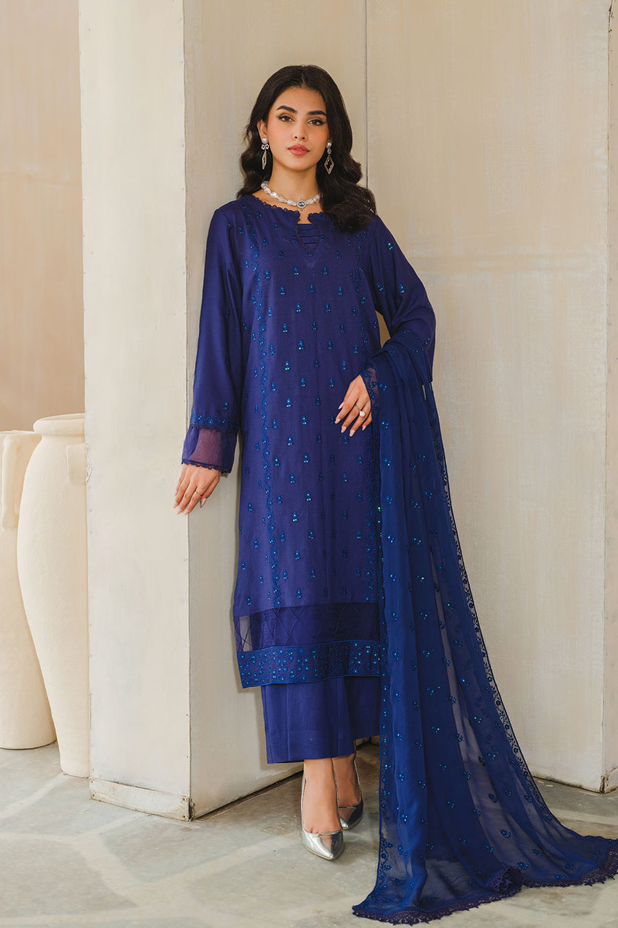 ASC-05 - SAFWA ADORE EMBROIDERED 3-PIECE COLLECTION VOL 01
