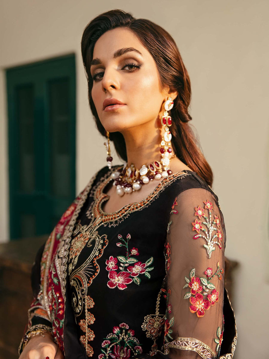 Layali Formals By Akbar Aslam Embroidered Organza Suit - AMARI