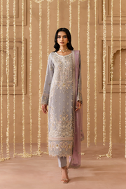 Emaan Adeel Sheherzadi Embroidered Chiffon Unstitched 3Pc Suit - MAHAYAM