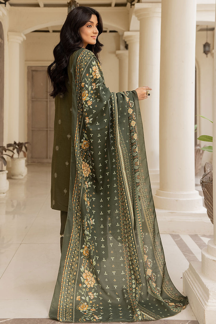 Safwa Ashley Embroidered Viscose Doria Unstitched 3Pc Suit ASC-11