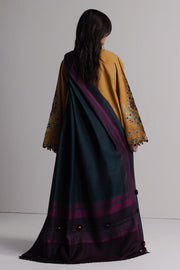 Coco Zara Shahjahan Embroidered Karandi Unstitched 3Pc D-2A OCHRE