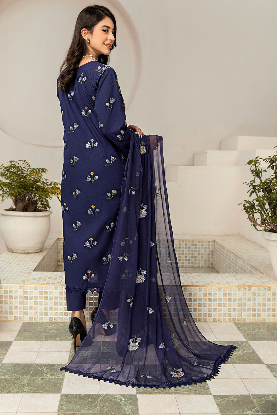 GSC-01 - SAFWA GARNET 3-PIECE EMBROIDERED COLLECTION VOL 01