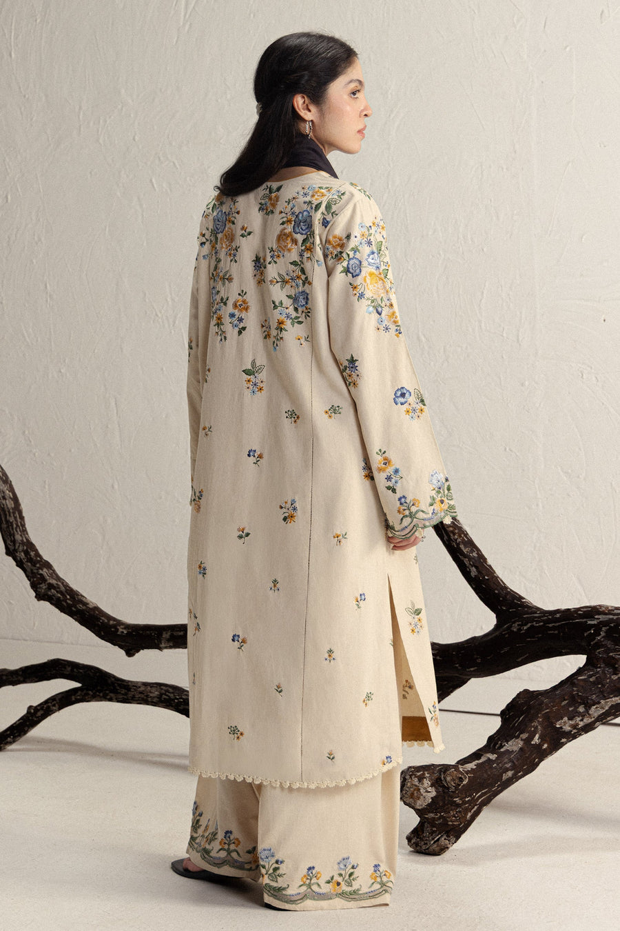 Coco Zara Shahjahan Embroidered Karandi Unstitched 3Pc D-9B ASMANI