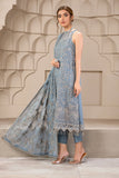 Falak by Zarif Unstitched Festive Formal Chiffon Suit ZF 05 BLUE BELL