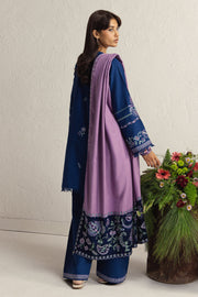 Coco Zara Shahjahan Embroidered Khaddar Unstitched 3Pc D-4A NEELAM