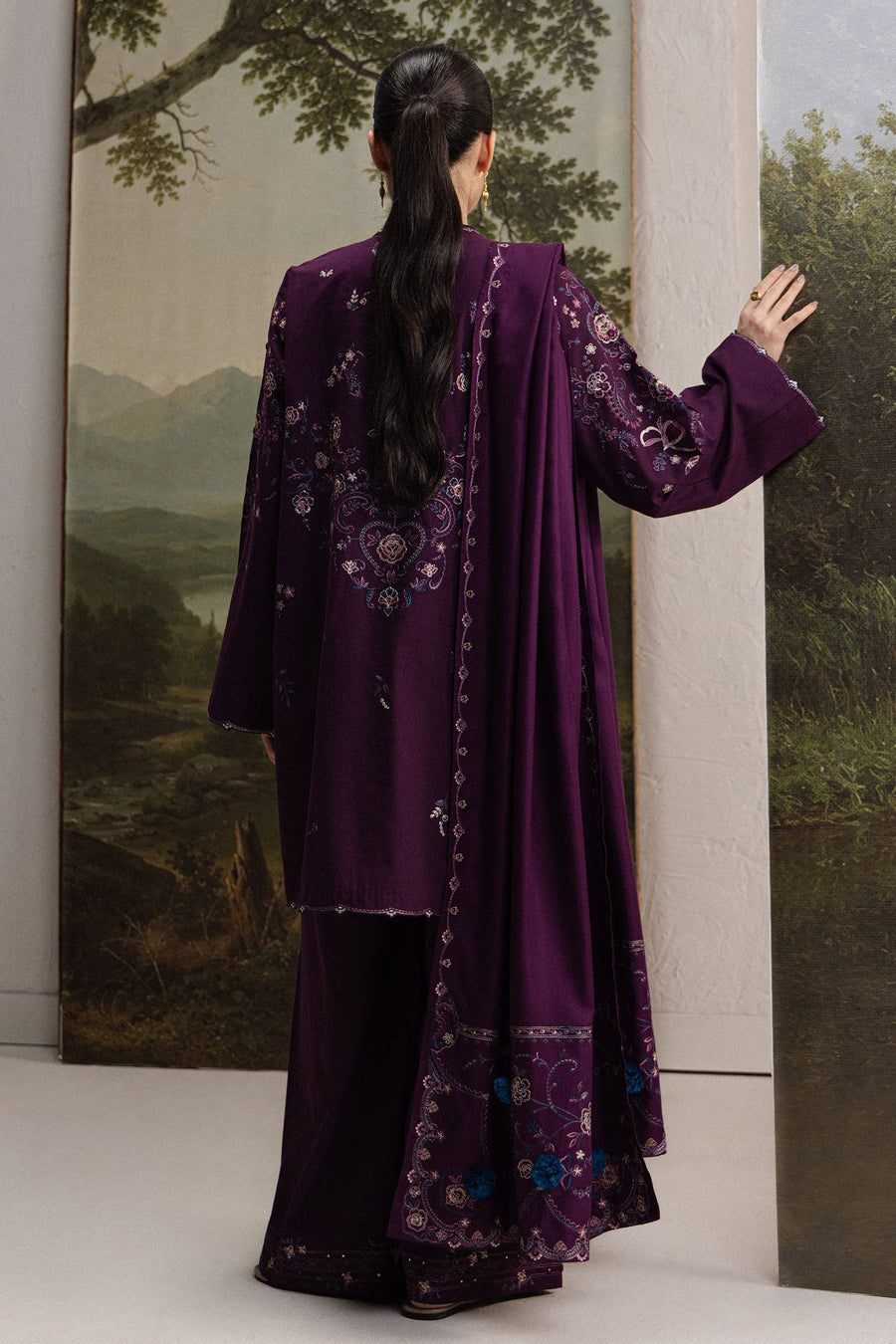 Coco Zara Shahjahan Embroidered Karandi Unstitched 3Pc D-5A SHAB