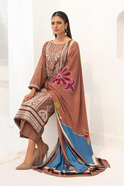 Ittehad Textiles Embroidered Khaddar Unstitched 3Pc Suit LF-EMKH-3P-2305