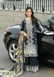 Elaf Premium Embroidered Linen Unstitched 3Ps Suit EPW-3B Dreamy Embrace