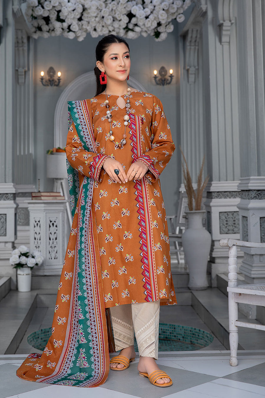 Safwa Mulberry Digital Printed Lawn Unstitched 2 Piece Suit MLS-10