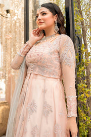Motifz Rawayat Embroidered Net Unstitched 3Pc Suit 4111 - SAANVI