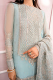 Motifz Rawayat Embroidered Chiffon Unstitched 3Pc Suit 4112 - ZEL