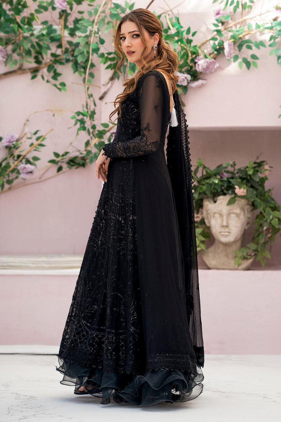 Motifz Rawayat Embroidered Chiffon Unstitched 3Pc Suit 4113 - ELAI