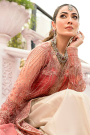 Motifz Rawayat Embroidered Net Unstitched 3Pc Suit 4114 - AVLEY