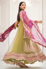 Motifz Rawayat Embroidered Net Unstitched 3Pc Suit 4115 - ELLA