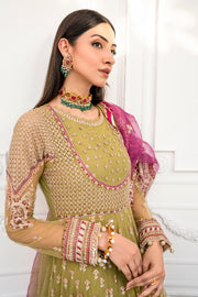 Motifz Rawayat Embroidered Net Unstitched 3Pc Suit 4115 - ELLA