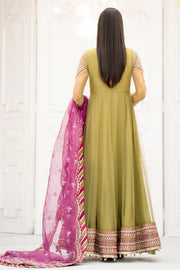 Motifz Rawayat Embroidered Net Unstitched 3Pc Suit 4115 - ELLA