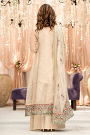 Motifz Rawayat Embroidered Organza Unstitched 3Pc Suit 4117 - AMAYA