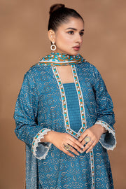 Ixora by Safwa Fine Printed Doria Lawn Unstitched 3Pc Suit ICS-21