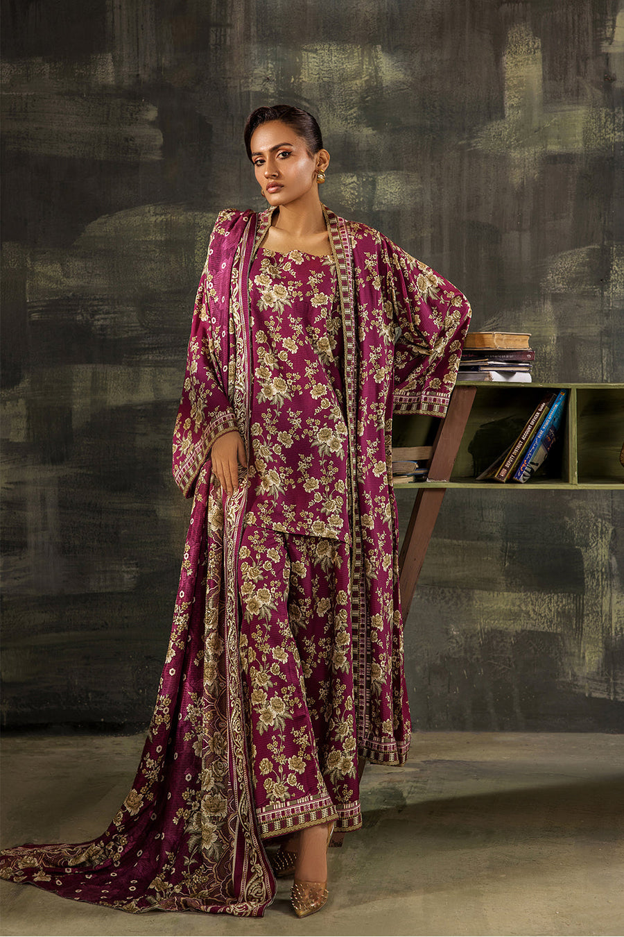 Melora by Safwa Digital Printed Doria Viscose Unstitched 3Pc Suit MLO-07