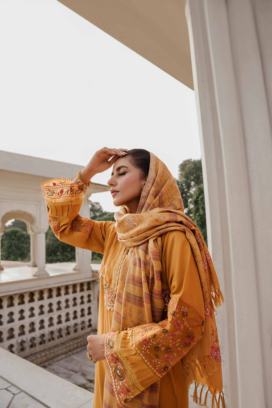 Nishat With You Unstitched Embroidered Karandi 3Pc Suit - 42206449