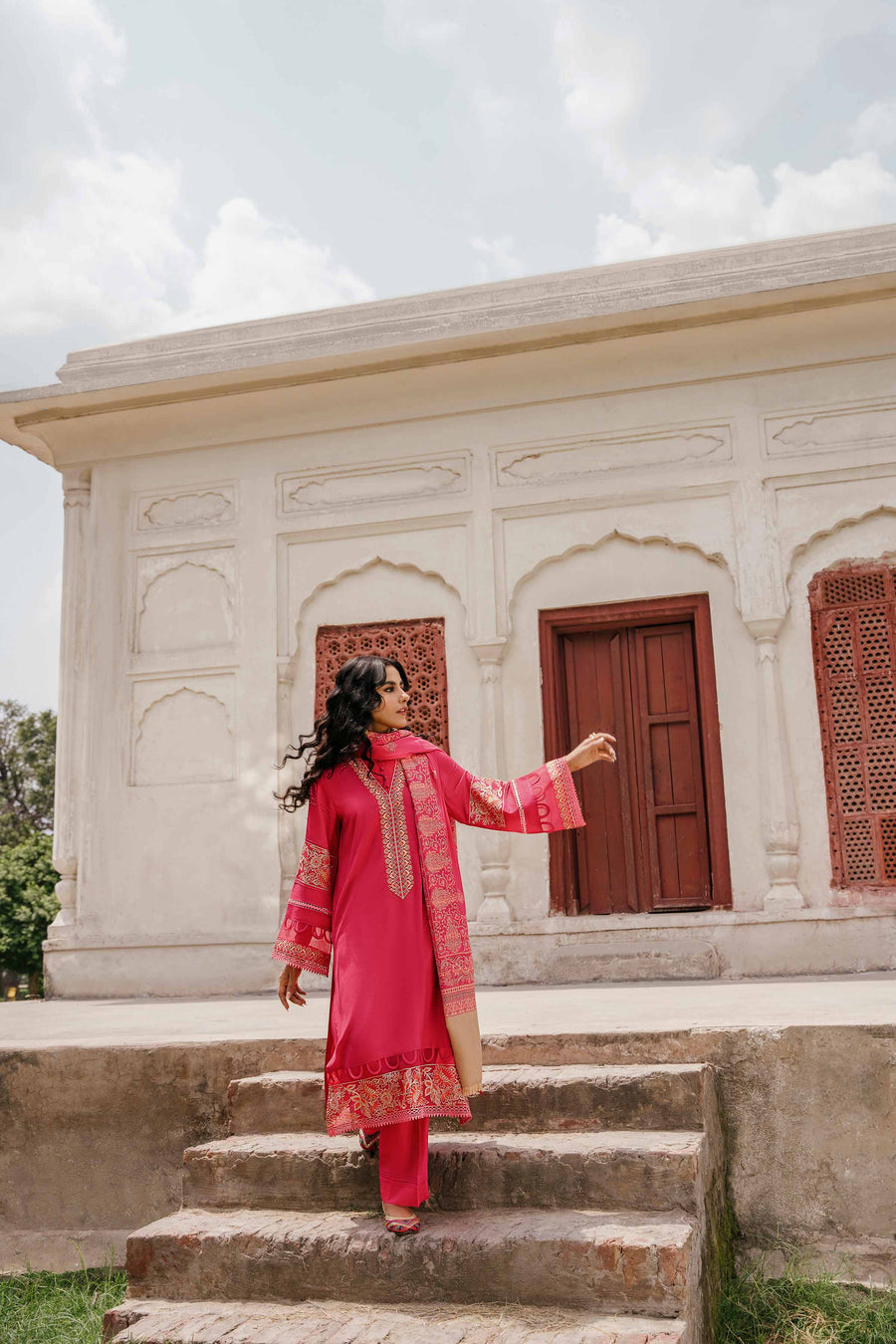 Nishat With You Unstitched Embroidered Karandi 3Pc Suit - 42206450