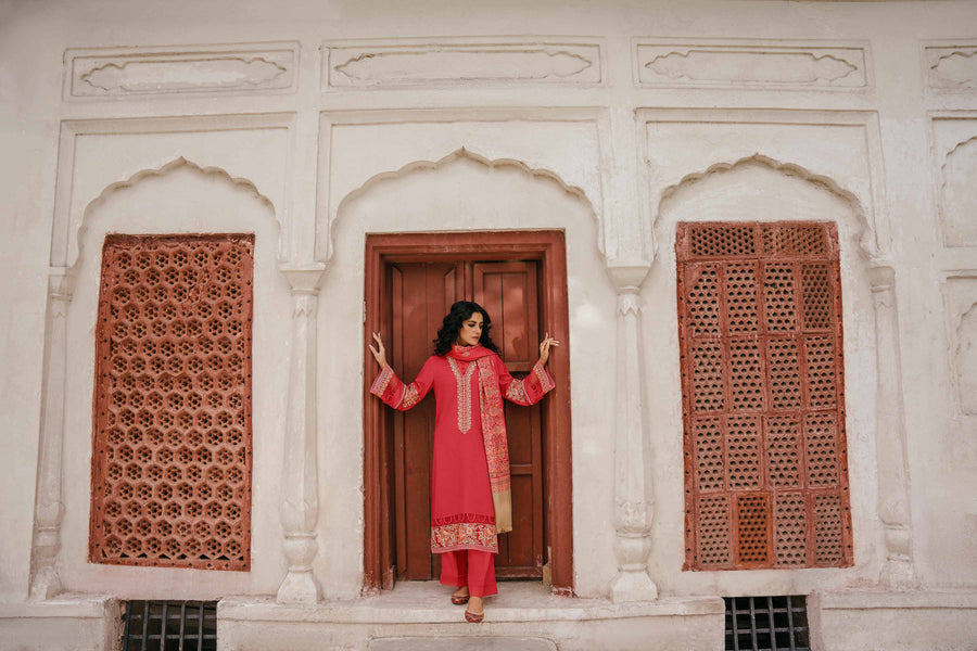 Nishat With You Unstitched Embroidered Karandi 3Pc Suit - 42206450