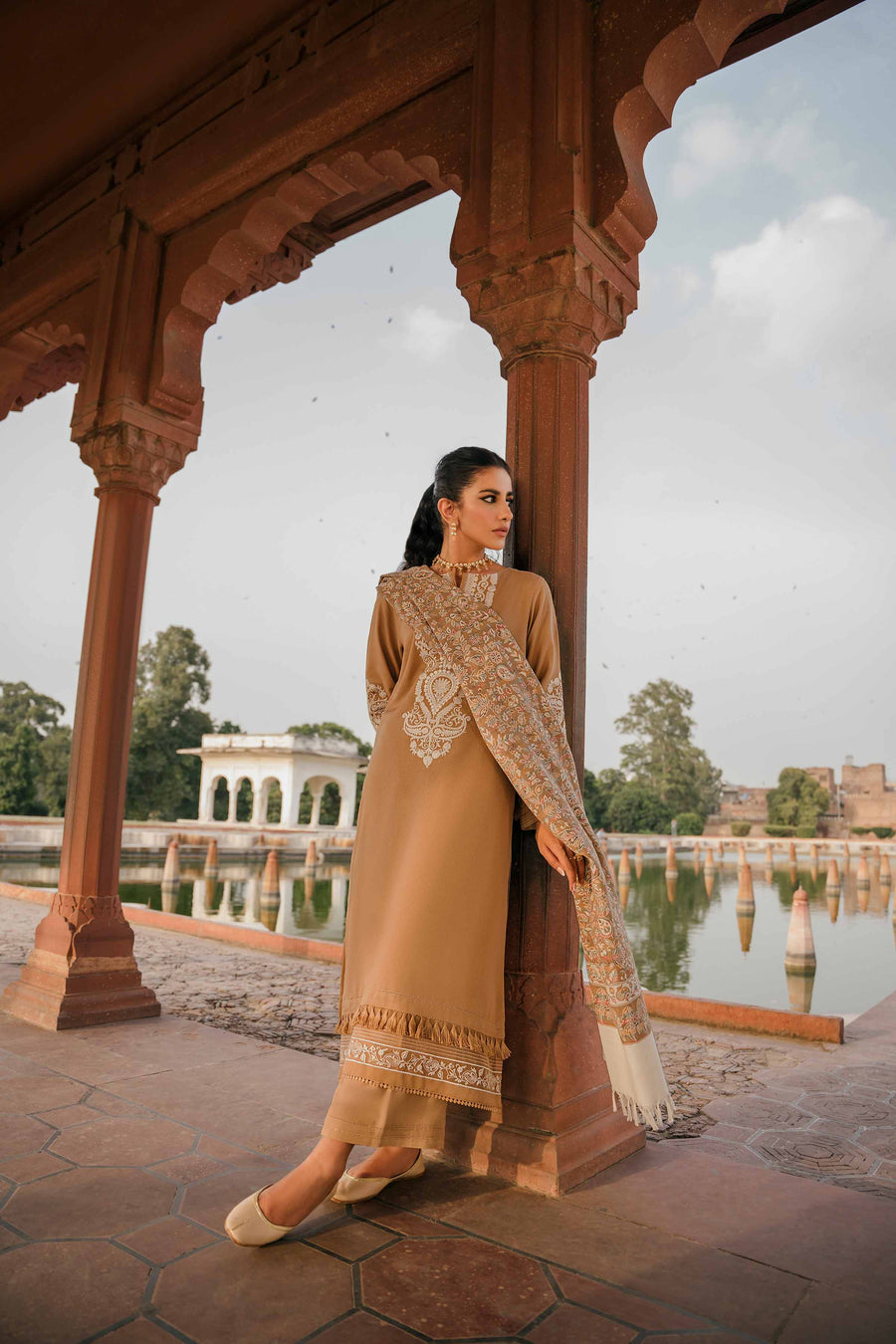 Nishat With You Unstitched Embroidered Karandi 3Pc Suit - 42206451
