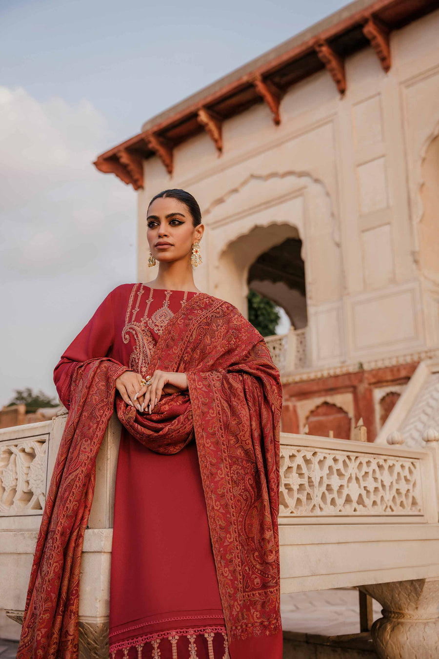 Nishat With You Unstitched Embroidered Karandi 3Pc Suit - 42206454